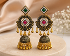 Antique Gold Jhumkas