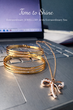 Party Wear Golden Bangles with Pearl Designer Pendant Set