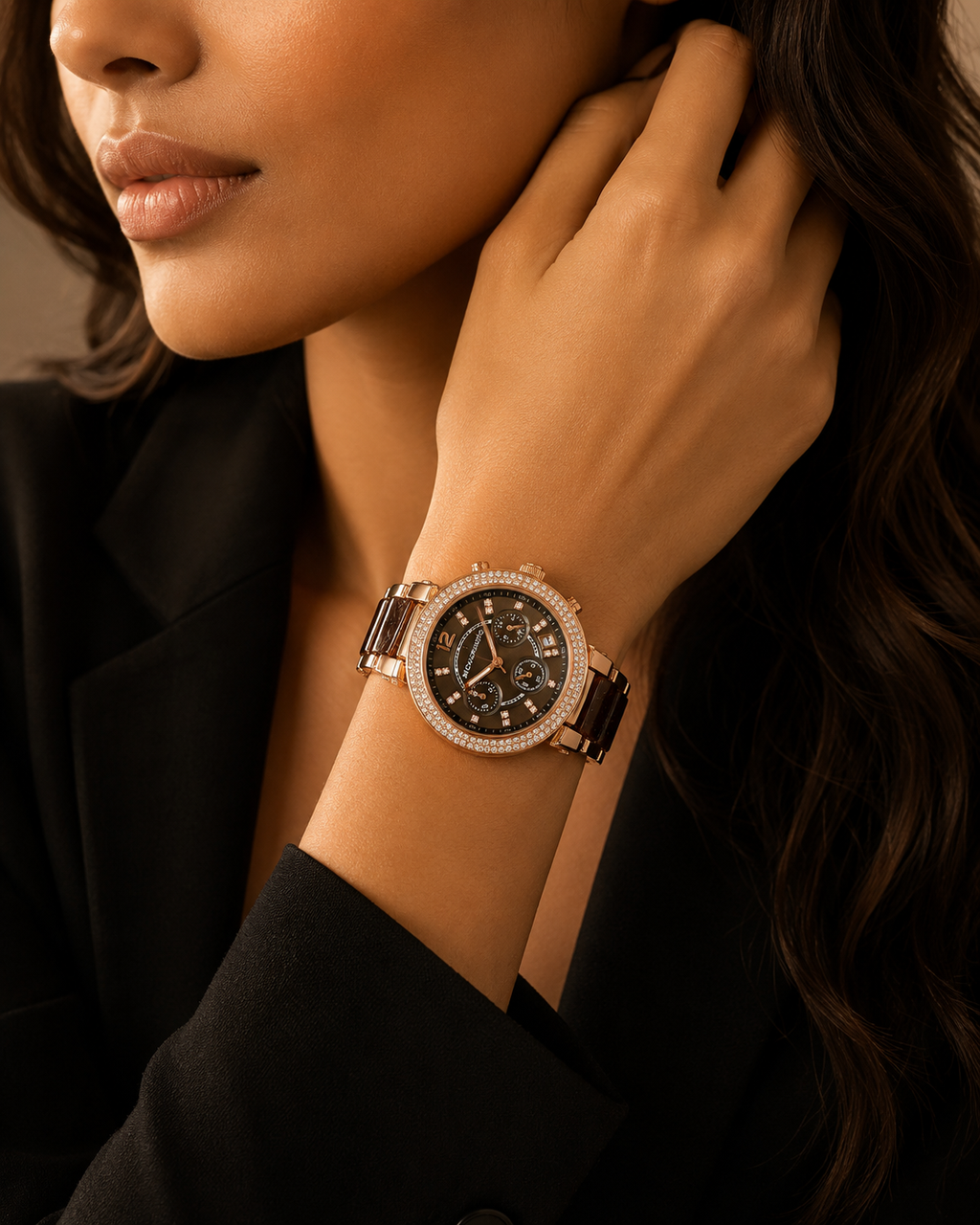 Luxury Crystal Designer Watch for Women – Available in 3 Colours