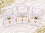 Luxury Butterfly Crystal Bracelet for Women & girl | Adjustable Rose Gold Plated Bracelet | Elegant Party Wear Jewelry