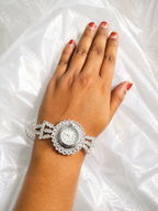Luxury Crystal Bracelet Watch for Women | Adjustable Diamond Style Watch Bracelet | Elegant Party Wear Jewelry