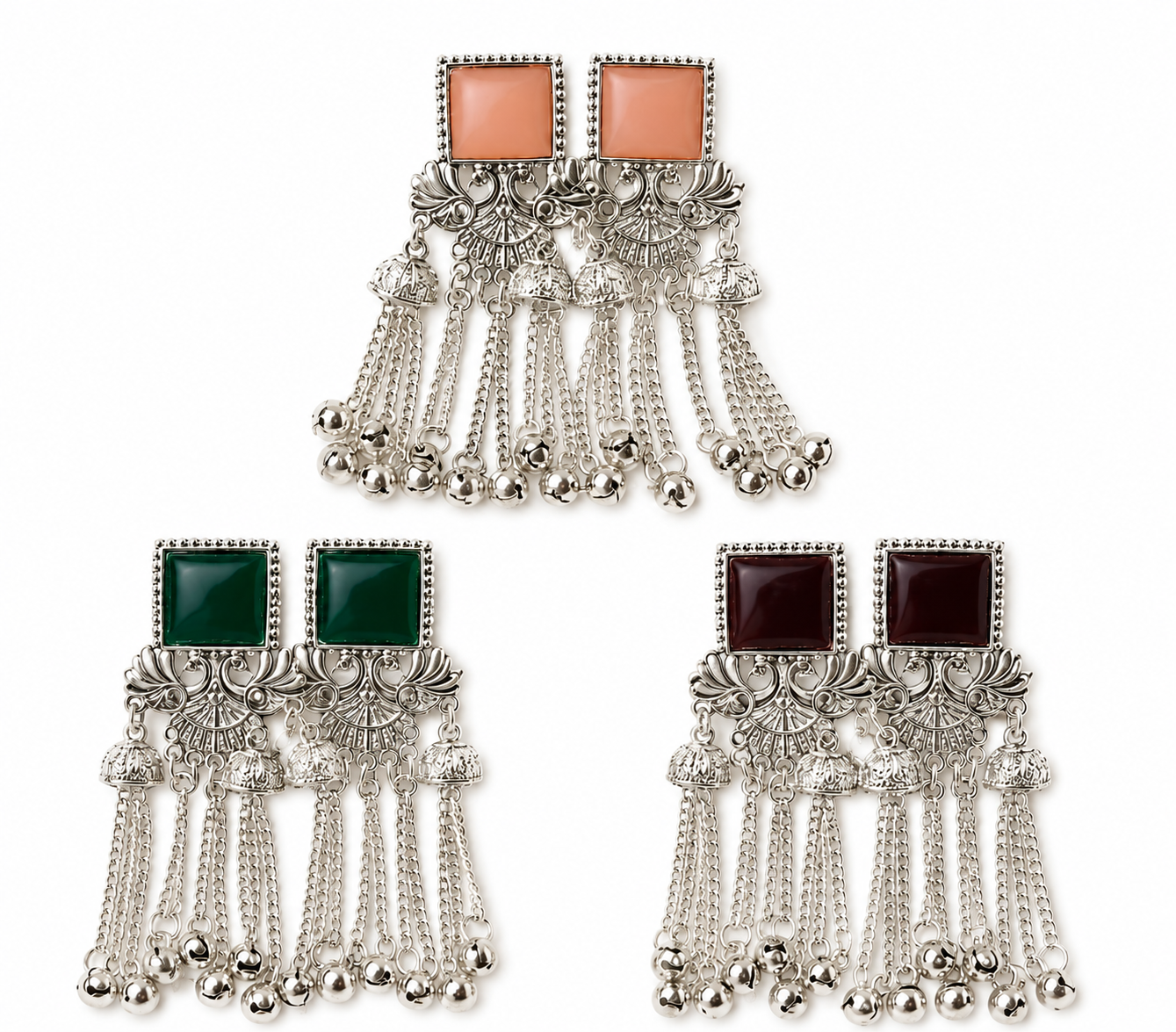 Oxidised Boho Earrings