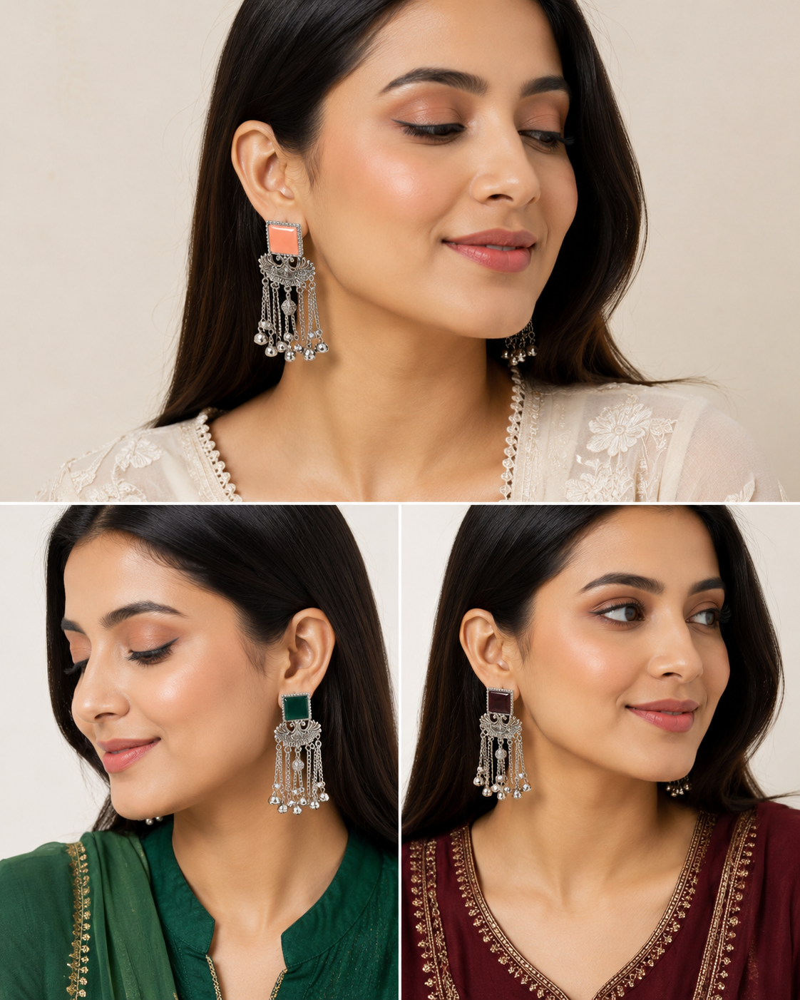 Oxidised Boho Earrings