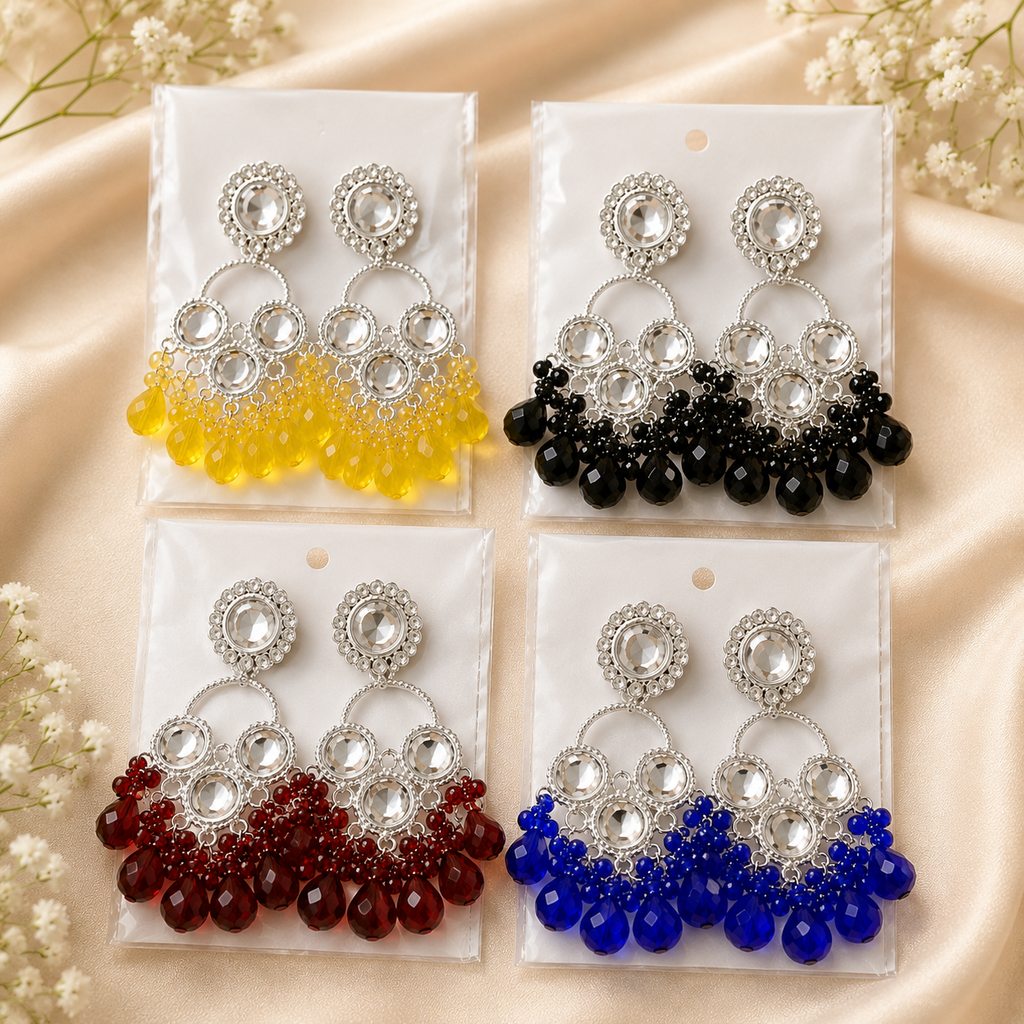 Multicolor Chandbali Set