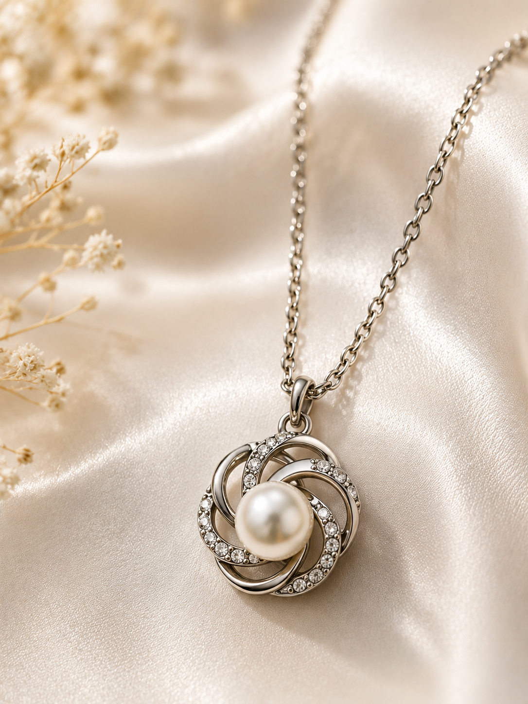 Elegant Pearl Pendant Chain